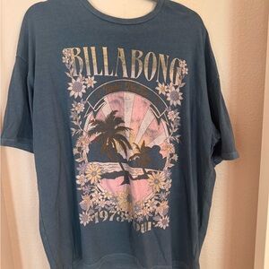 Billabong Heather Blue Casual Tee